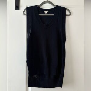 GAP scoop neck navy knit sweater vest, XS EUC